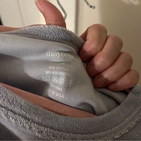 Maybell Studio Blue Terry Cloth 3/4 Sleeve Top Size 2-3 Years NWT - Picture 3 of 3